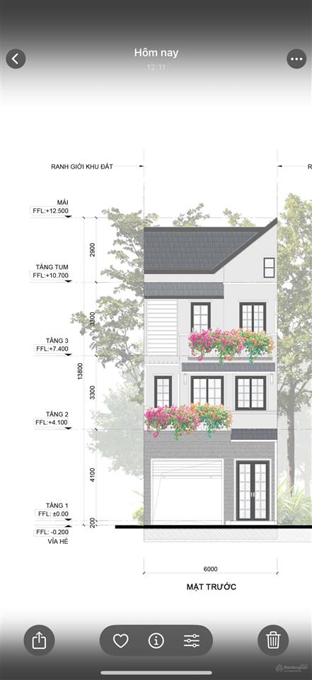 Nhà phố townhouse rừng mai  mặt tiền 6*15m  trục chính 20m gần hồ thiên nga tt 6,5 tỷ + chênh nhẹ