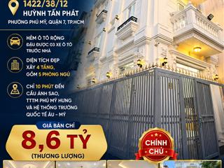 Biệt thự mini 4 tầng + sân thượng phú mỹ, quận 7 chỉ 8,6 tỷ