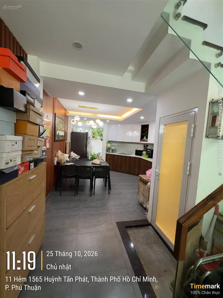 Bán nhà hẻm ô tô phú mỹ quận 7, ngay co.op mart huỳnh tấn phát, nhà đẹp 4 tầng, 5pn  chỉ 7.6 tỷ