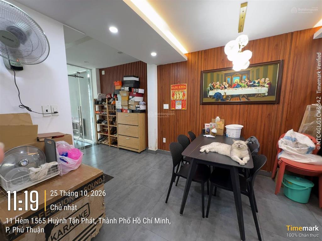 Bán nhà hẻm ô tô phú mỹ quận 7, ngay co.op mart huỳnh tấn phát, nhà đẹp 4 tầng, 5pn  chỉ 7.6 tỷ