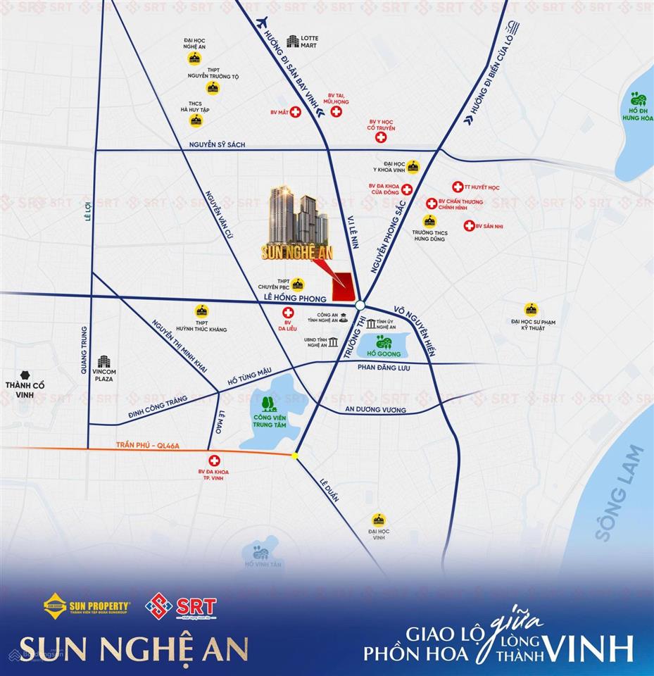 Nhận booking sun nghệ an tổ hợp nhà ở, thương mại & dịch vụ trường vinh.