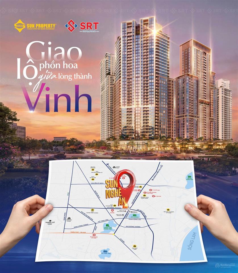 Nhận booking sun nghệ an tổ hợp nhà ở, thương mại & dịch vụ trường vinh.