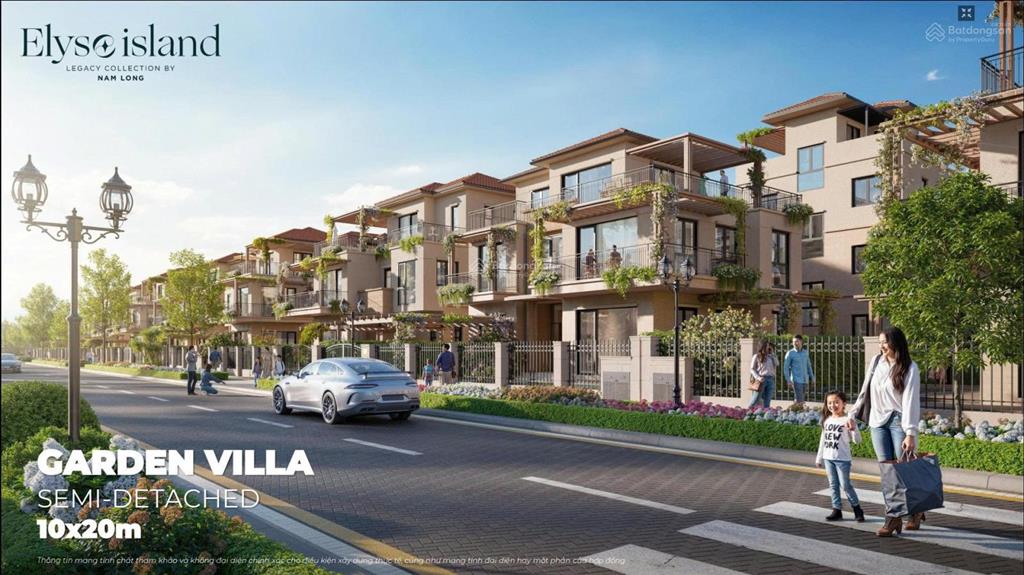 Suất ưu tiên  biệt thự elyse island đảo đại phước  dt 10x17m, giá đầu tư 17.4 tỷ (10% ký hđmb)