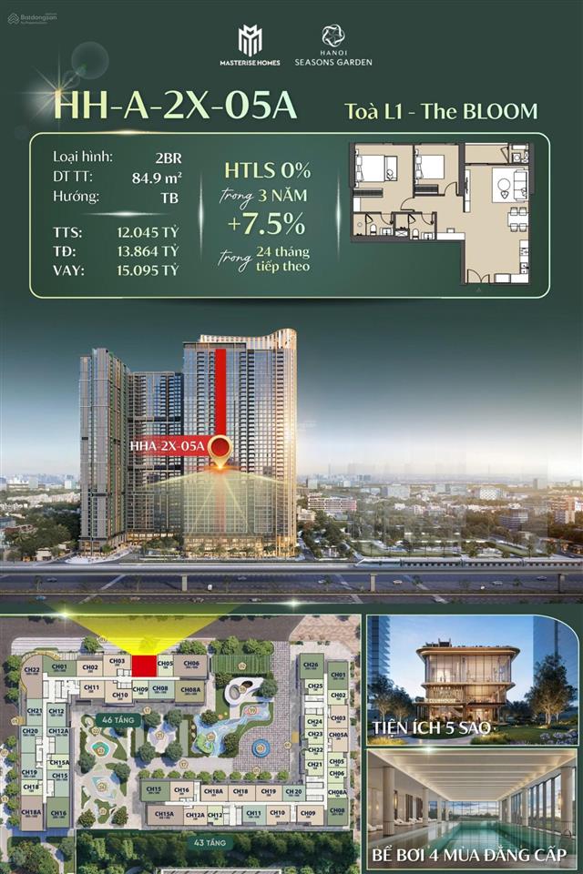 Chính chủ bán 2pn view thành phố giá gốc cđt
