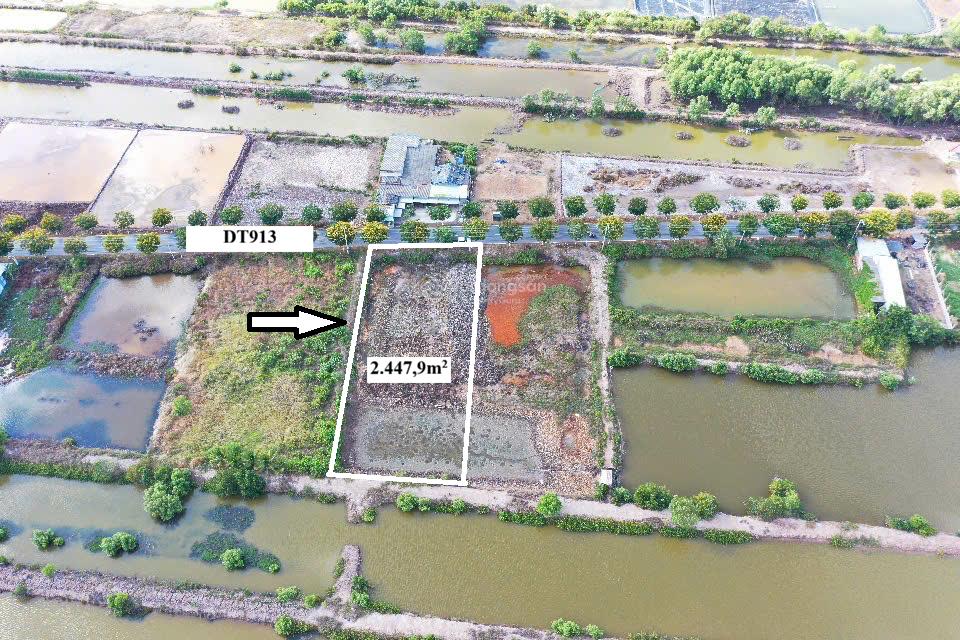 Đất mặt tiền dt913 trường long hòa, vĩnh long 3,5 triệu/m²