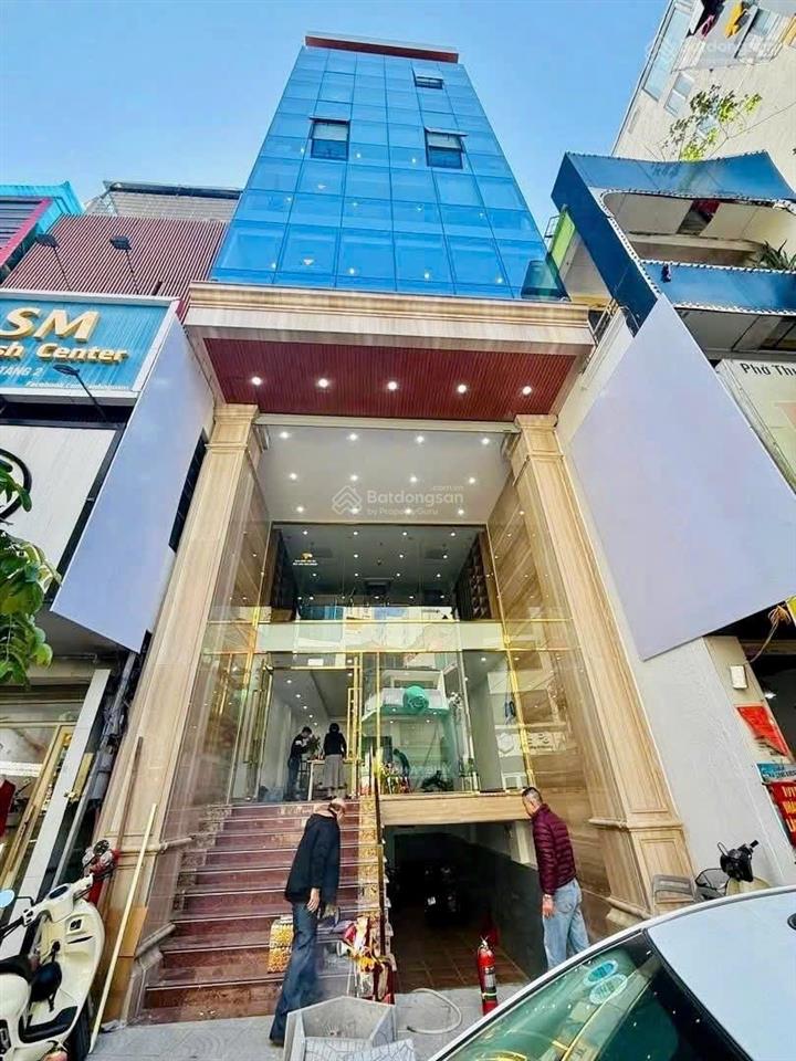 Chủ giảm sâu 5 tỷ building 9t thang máy mặt phố chùa láng 140m2 , mt 6m, 110 tỷ có hầm, kinh doanh