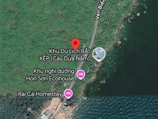 Bán đất mở khu nghỉ dưỡng hòn sơn bãi cây dừa nằm. đối diện flyup địa điêm nghỉ dưỡng tốt nhất