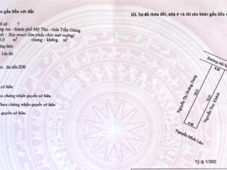 Bán đất 76m2 tại thửa đất số 342, ấp 4, phạm hùng, mỹ tho, 700 triệu