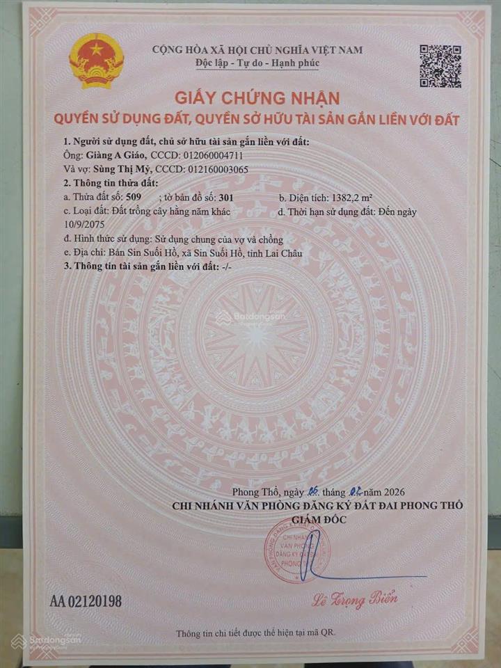 Khu nghỉ dưỡng, homstay Sin Suối Hồ, 3,99 tỷ, 6368.2m2 hàng hot