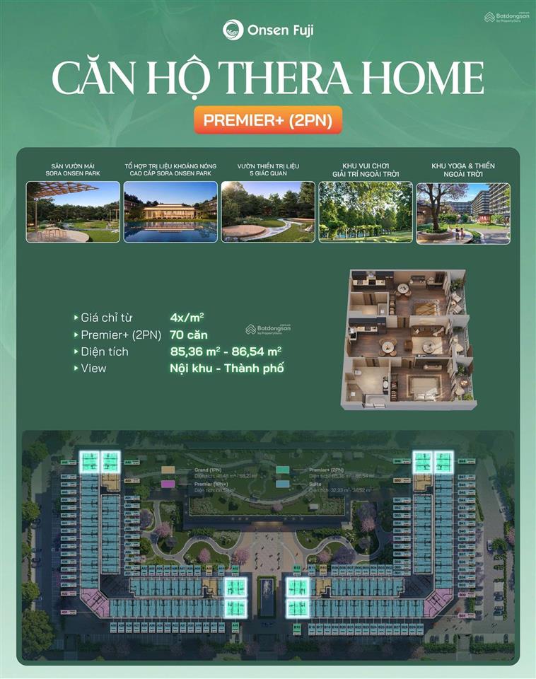 Booking căn hộ nghỉ dưỡng khoáng nóng onsen fuji hà nam, cam kết thuê lại 10tr/tháng trong 5 năm