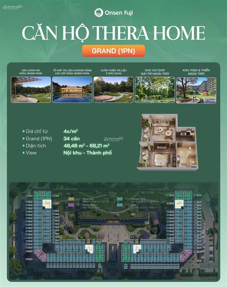 Booking căn hộ nghỉ dưỡng khoáng nóng onsen fuji hà nam, cam kết thuê lại 10tr/tháng trong 5 năm