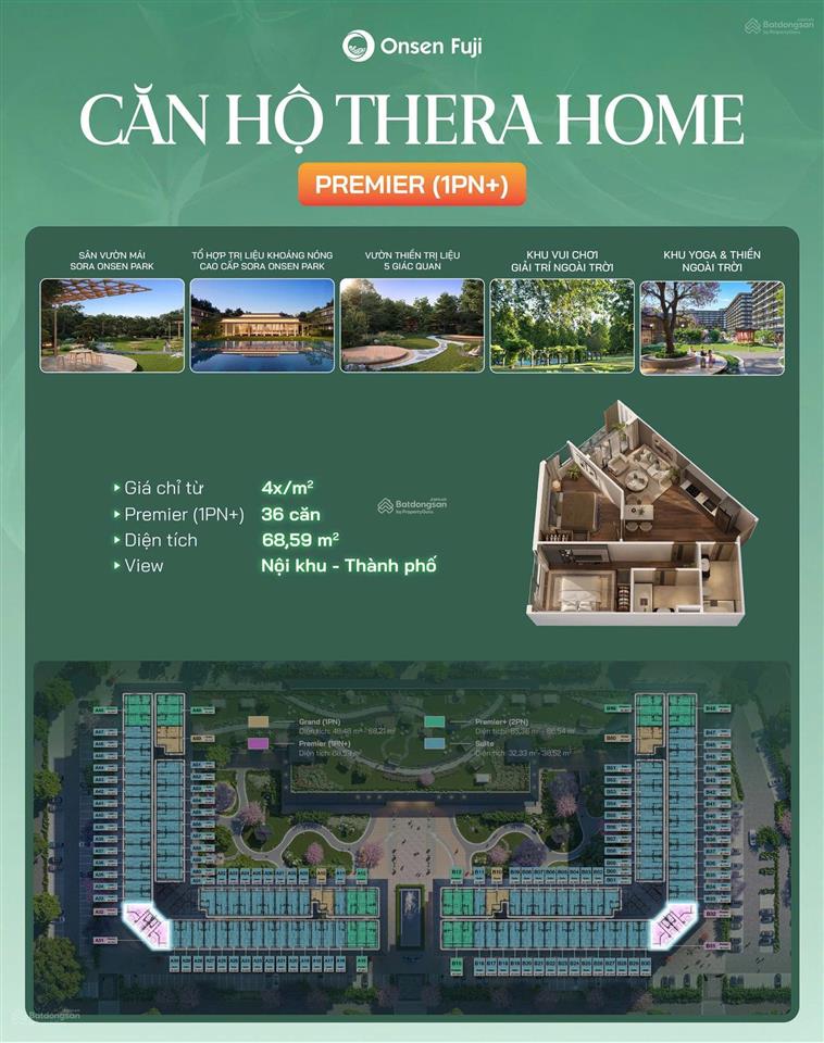Booking căn hộ nghỉ dưỡng khoáng nóng onsen fuji hà nam, cam kết thuê lại 10tr/tháng trong 5 năm