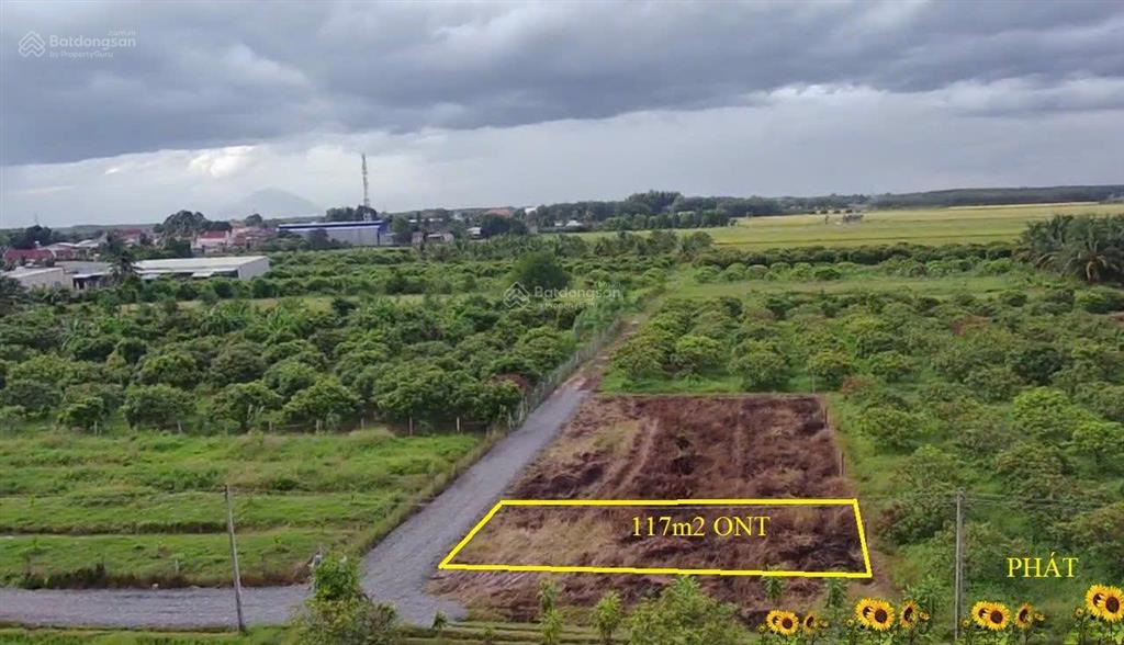 Đất thổ cư gần khu công nghiệp phước đông. 2 mặt tiền. 6xxtr