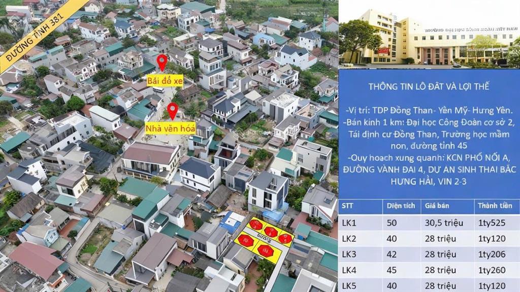 Bán đất siêu hot tại đường tỉnh lộ 381, 1,05 tỷ, dt 40m2