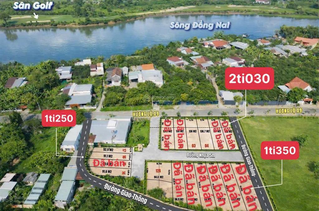 Đát nền mặt view sông đồng nai. giá f0 đầu tư