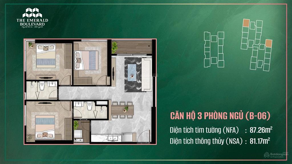 Ưu ái 20 xuất căn hộ giá tốt the emerald boulerd view sông thoáng đáng và view landmard 81 sực sáng