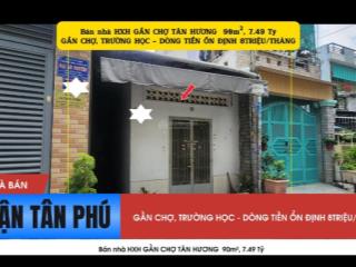 Bán nhà hxh đỗ thừa luông 90m²  gần chợ tân hương, 7.49tỷ, dòng tiền 8triệu/tháng