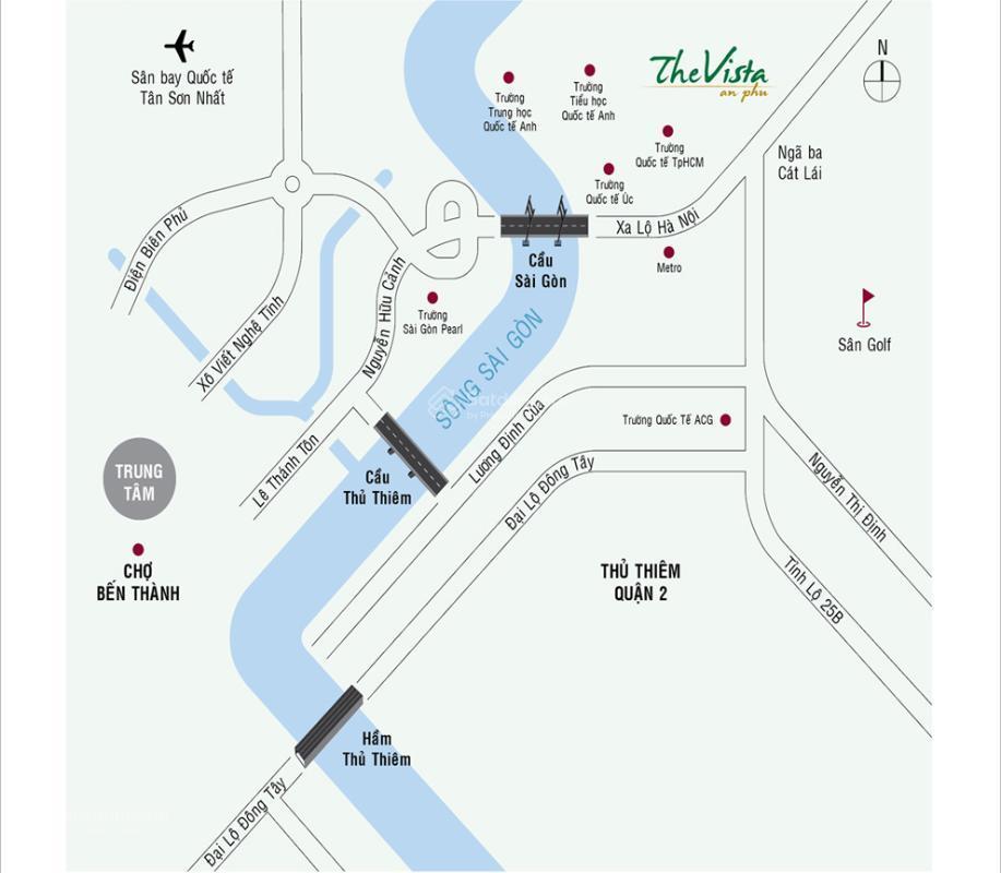 Bán chung cư cao cấp the vista an phú lầu trung nhà đẹp view thành phố 101 m2 2pn 2wc giá tốt 8,8tỷ