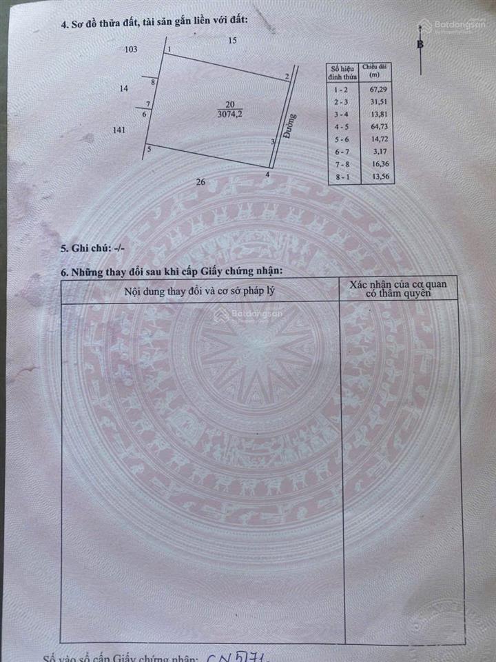 Đất full hồng đất khu dân cư có sân nhà