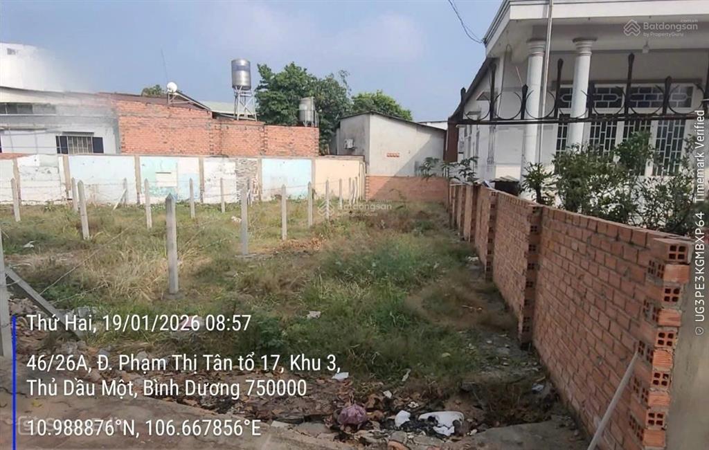 Chỉ 5,4 tỷ sở hữu đất mặt tiền phạm thị tân, phú lợi, hcm, 125m²