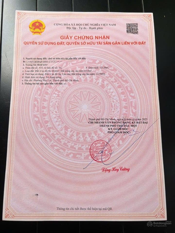 Chỉ 5,4 tỷ sở hữu đất mặt tiền phạm thị tân, phú lợi, hcm, 125m²