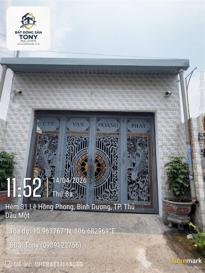Bán nhà riêng dt 110m2, 4,15 tỷ tại lê hồng phong, thủ dầu một, hồ chí minh