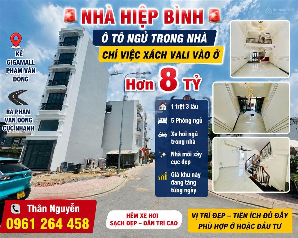 Nhà hiệp bình ô tô ngủ trong nhà chỉ việc xách vali vào ở hơn 8 tỷ