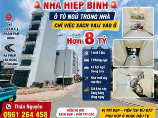 Nhà hiệp bình ô tô ngủ trong nhà chỉ việc xách vali vào ở hơn 8 tỷ