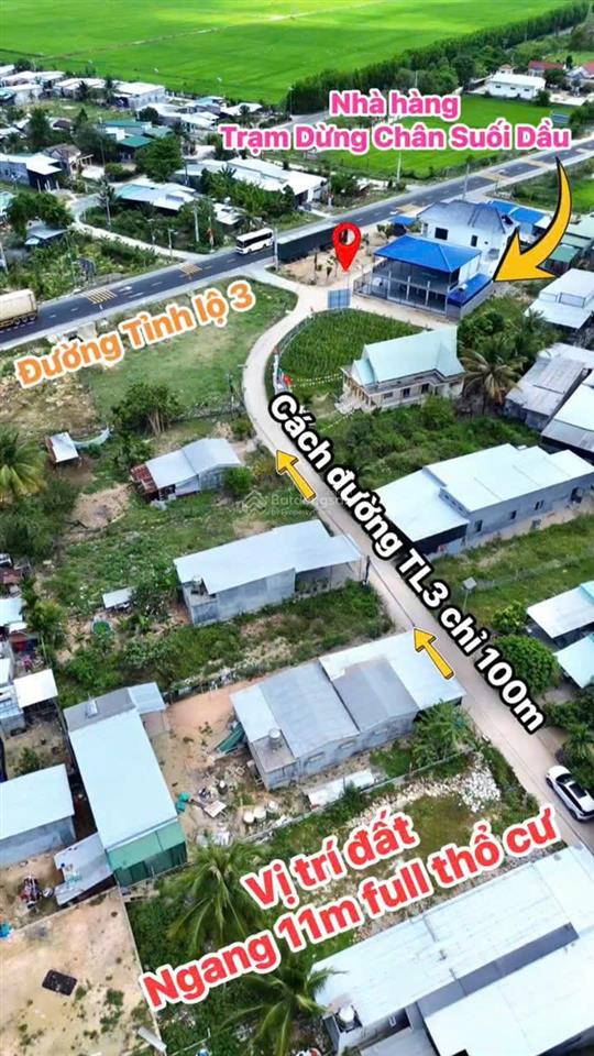 Bán nhanh lô đất xã suối dầu. gần trạm thu phí cao tốc bắc  nam