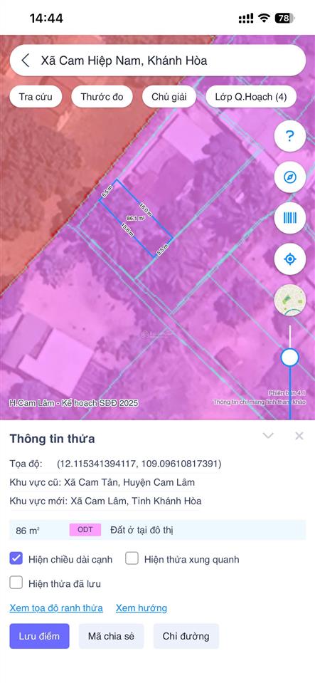Đất cam hiệp (cam tân cũ) 490 triệu  thổ cư 100%  pháp lý sạch  đất an toàn ngoài ranh quy hoạch