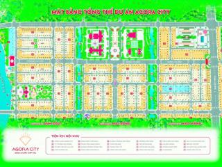 Bán đất nền dự án agora city, 1,98 tỷ, 108m2, đẹp, nhiều tiện ícch tại đường 818, thị trấn thủ thừa