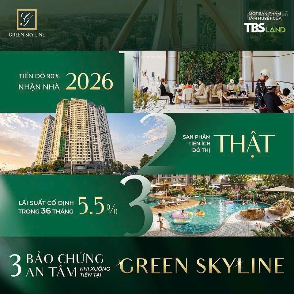 Căn hộ green skyline chuẩn bị bàn giao cuối 2026
