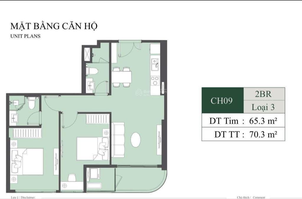 Rẻ hơn thị trường 1 tỉ, căn 2pn giá hời lumiere evergreen, tầng trung, view thoáng
