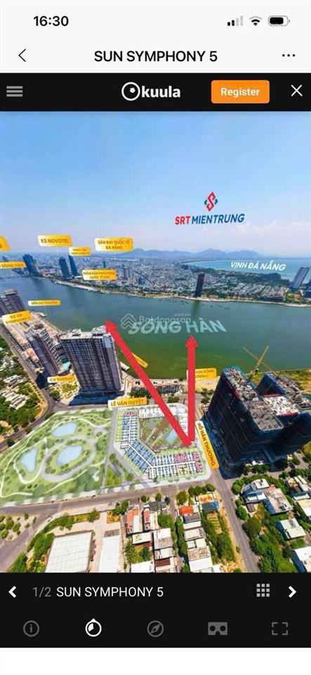 Chỉ từ 2,4 tỷ sở hữu ngay căn studio trực diện sông hàn tại symphony 5