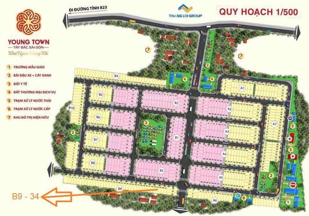 Bán đất nền youngtown tây bắc sg  đã có sổ  giá rẻ