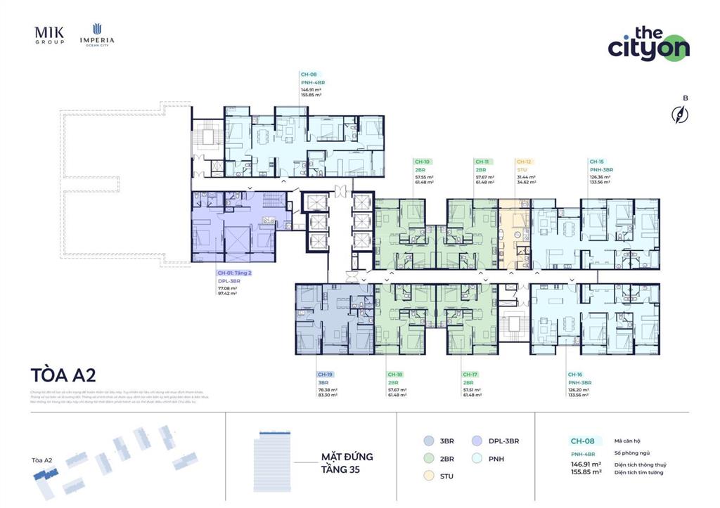 Giá chung cư the cityon ở vinhomes ocean park 3 giá chỉ từ 50tr/m2. chính thức nhận booking tòa a2