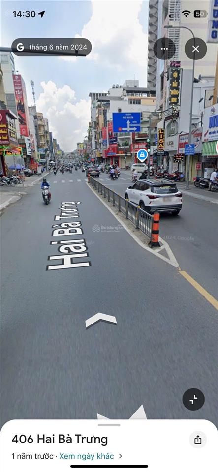 Đại diện chủ nhà bán mt hai bà trưng 9.5x22,5m, kết cấu 2 tầng nhà cũ