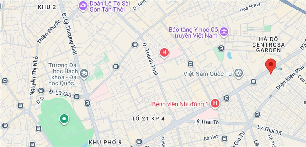 Bán mt 3/2 đối diện hà đô 4.2 x 18m kc 3 tầng giá 33 tỷ