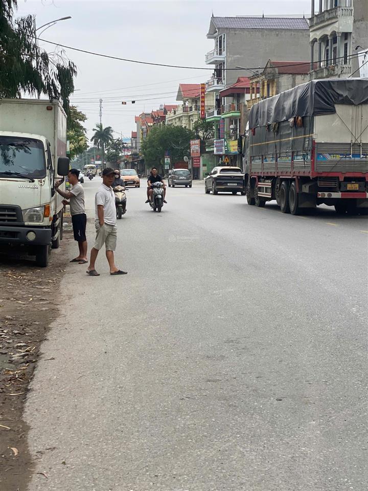 Bán đất chính chủ 85m2 mặt đường quốc lộ 17  xuân lâm, thuận thành, bắc ninh, sẵn sổ đỏ, kinh doanh