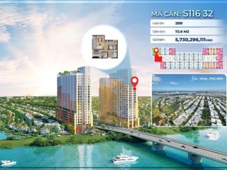 Căn hộ 2pn view sông phố biển | mã căn s11632