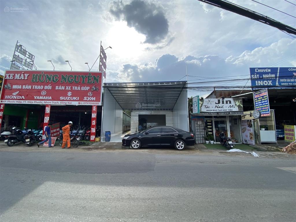 Bán nhà mặt tiền hùng vương đoạn đẹp thị trấn hiệp phước, nhơn trạch, đồng nai 10x52 (môi giới 2%)