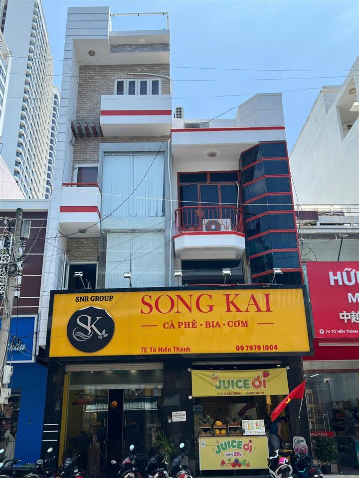 Cho thuê nhà mặt tiền 4 tầng  đường tô hiến thành  khu phố hàn nha trang.