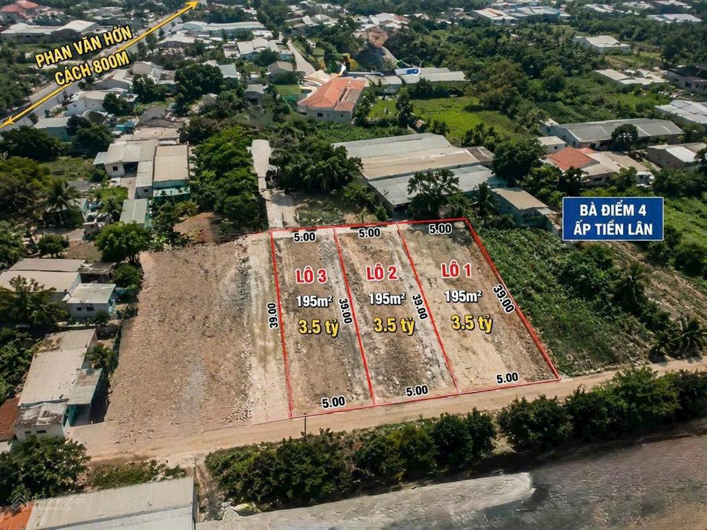 Đất thổ cư 200m2, đường xe tải, gần phan văn hớn
