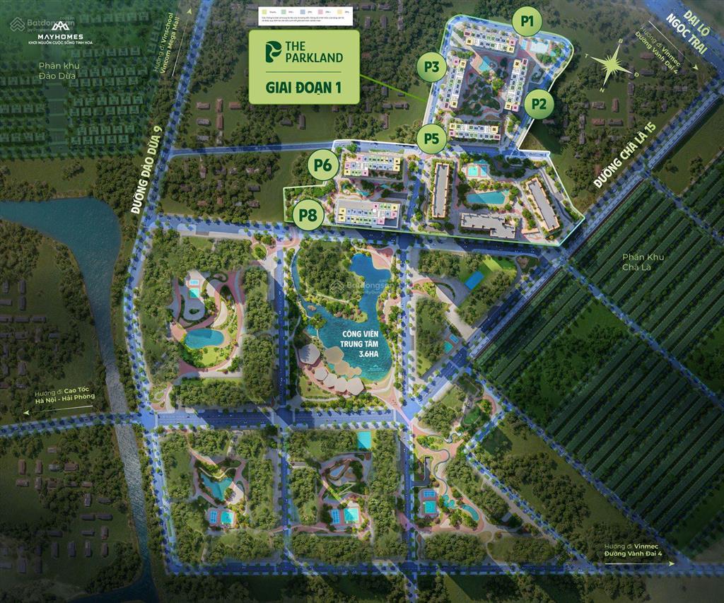 Chỉ 3,6 tỷ/căn hộ 2pn 59,6m2 ̉ nhất the parkland  2