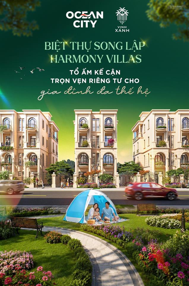 Chỉ cần 5 tỷ sở hữu ngay biệt thự song lập 126m² khu compound khép kín vinhomes ocean park 3