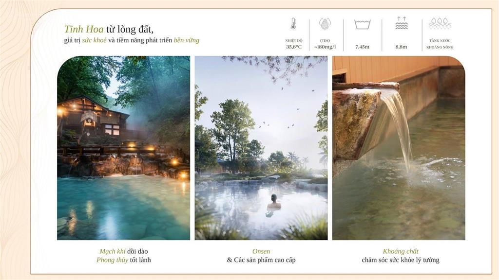 Biệt thự khoáng nóng ven hà nội vừa nghỉ dưỡng, vừa tạo dòng tiền ổn định mỗi tháng