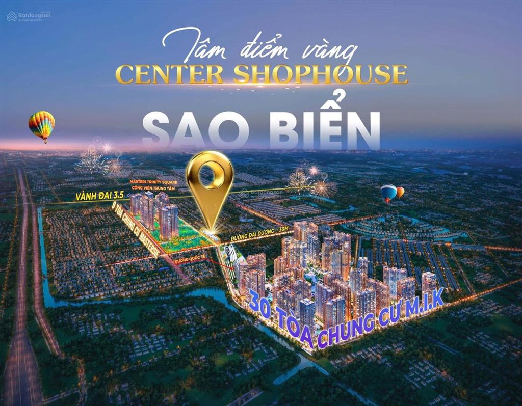 125tr/m2 shophouse xẻ khe sao biển công ty trục đường 20m vinhomes ocean park 2
