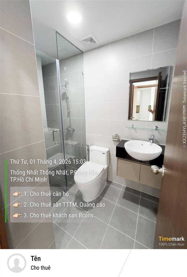 Chỉ 5tr6/th thuê ngay căn 2pn 52m2, ở 4 bạn chia ra 1tr5/người, quá rẻ, alo ngay 0938 503 ***