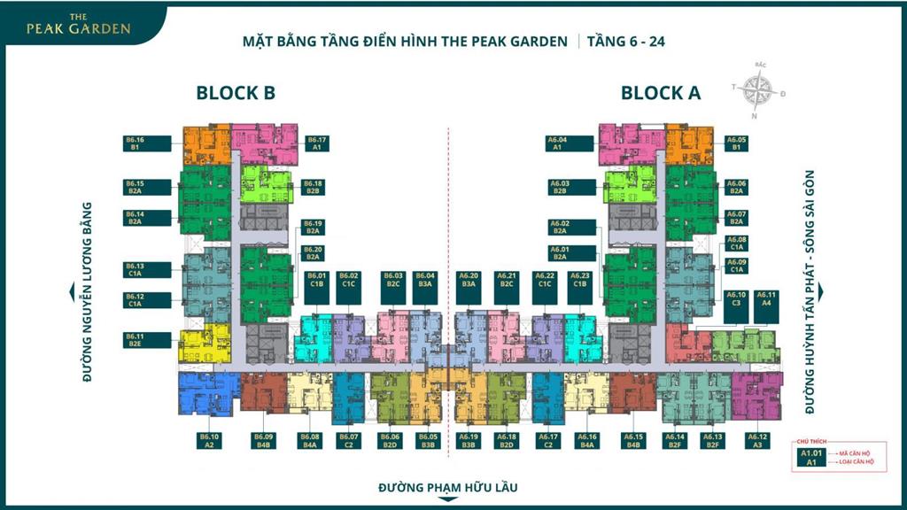 Bán căn hộ 66m2 tại the peak garden, nguyễn lương bằng, 75 triệu / m2, view đẹp hàng hiếm