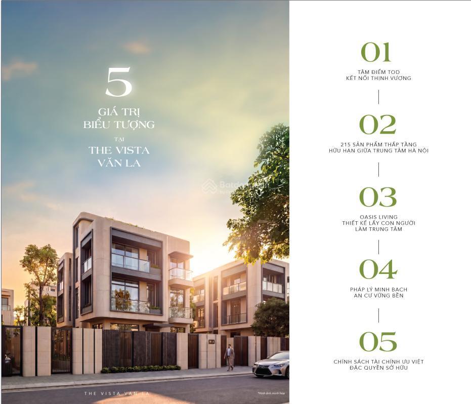 Chỉ từ 2,45 tỷ sở hữu ngay căn liền kề the vista van la tâm điểm tod hà đông